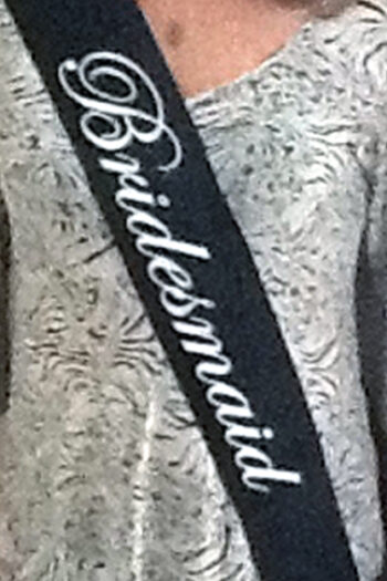 personalised sashes