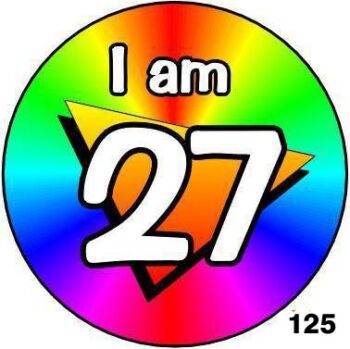 Rainbow Age Badge - all ages available. CANNOT BE CUSTOMISED - Image 4