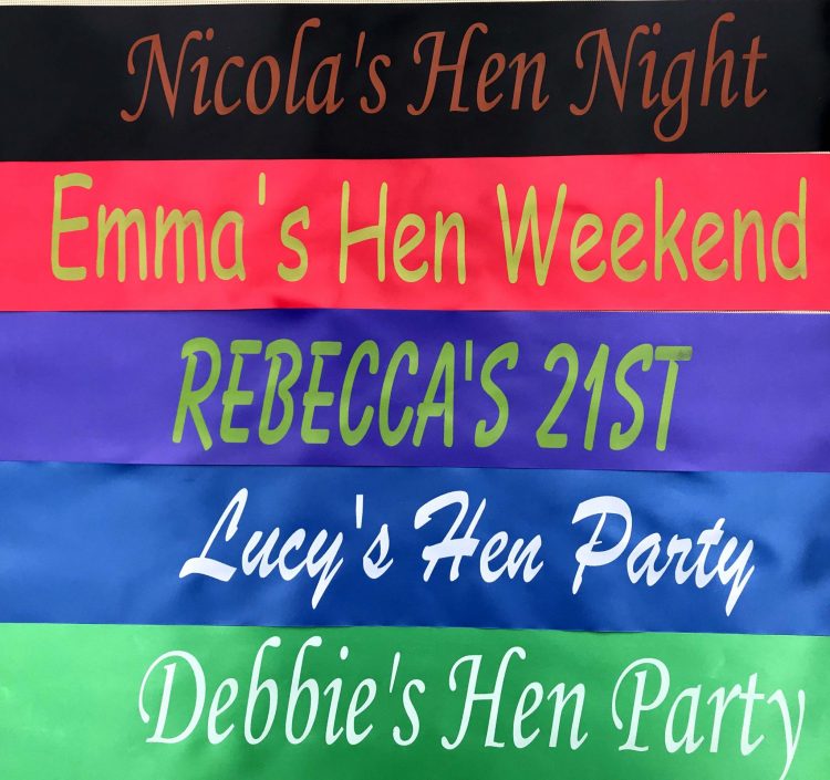 Personalised Sash - printed on the Front and Back - Image 10