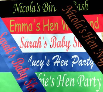 Personalised Sash - printed on the Front and Back - Image 5