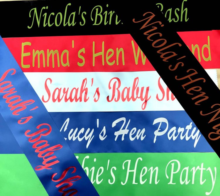 Personalised Sash - printed on the Front and Back - Image 5