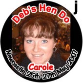 hen night photo badge