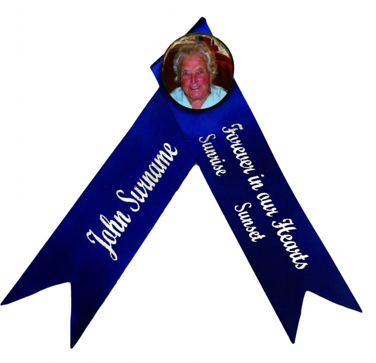 funeral ribbons