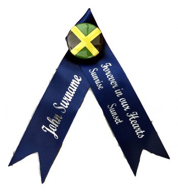 Funeral or Memorial Ribbons 25mm - with attachments - Image 9