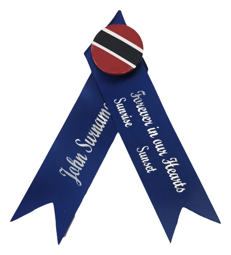 Funeral or Memorial Ribbons 25mm - with attachments - Image 3