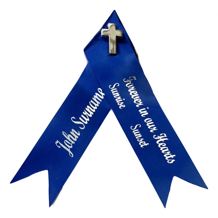 Funeral or Memorial Ribbons 25mm - with attachments - Image 8
